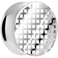 20mm Clear Acrylic Screen Print Saddle Plug