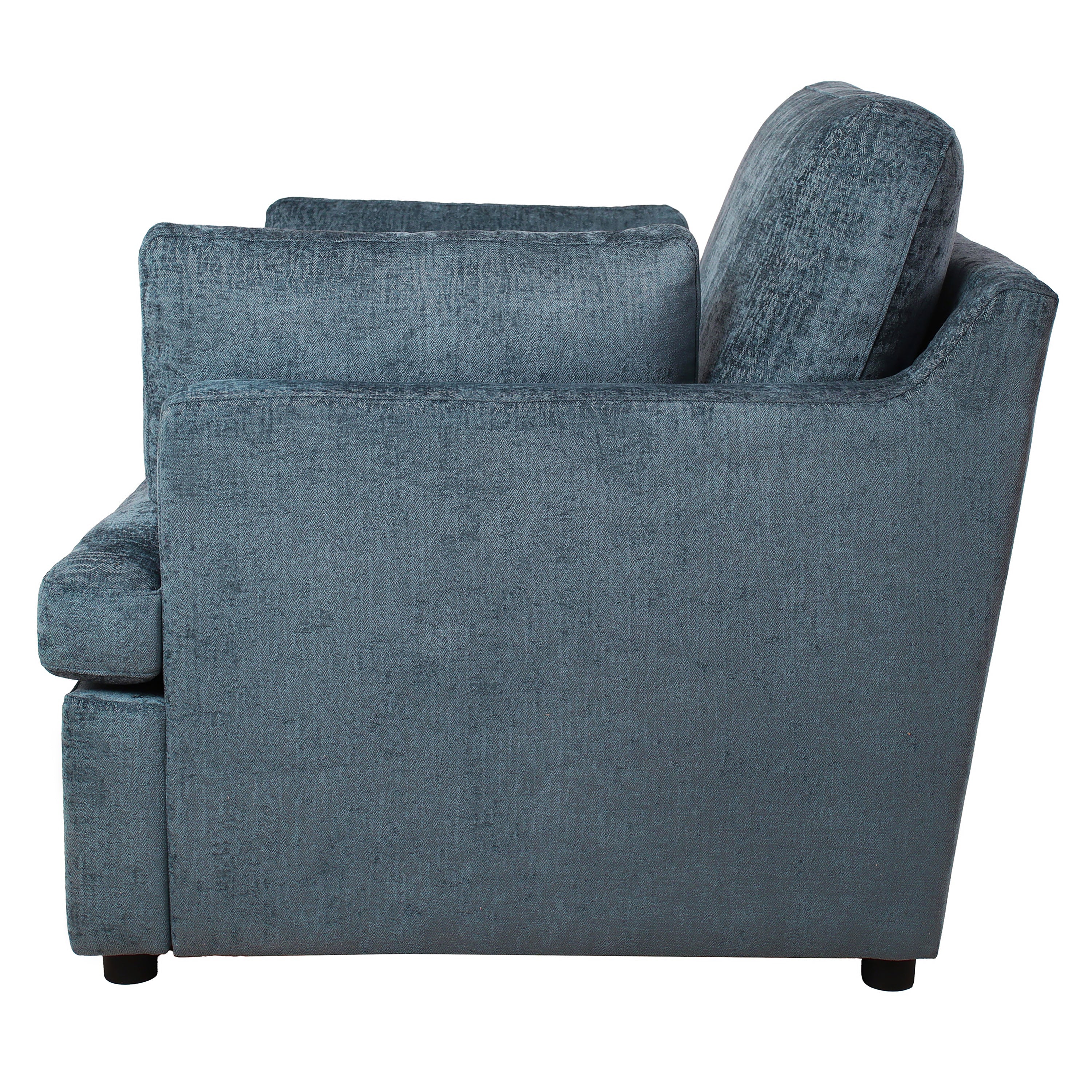 Oversized Accent Chair - Comfortable Armrest Cushions, Versatile Neutral Style, Elegant Design, Durable Frame blue