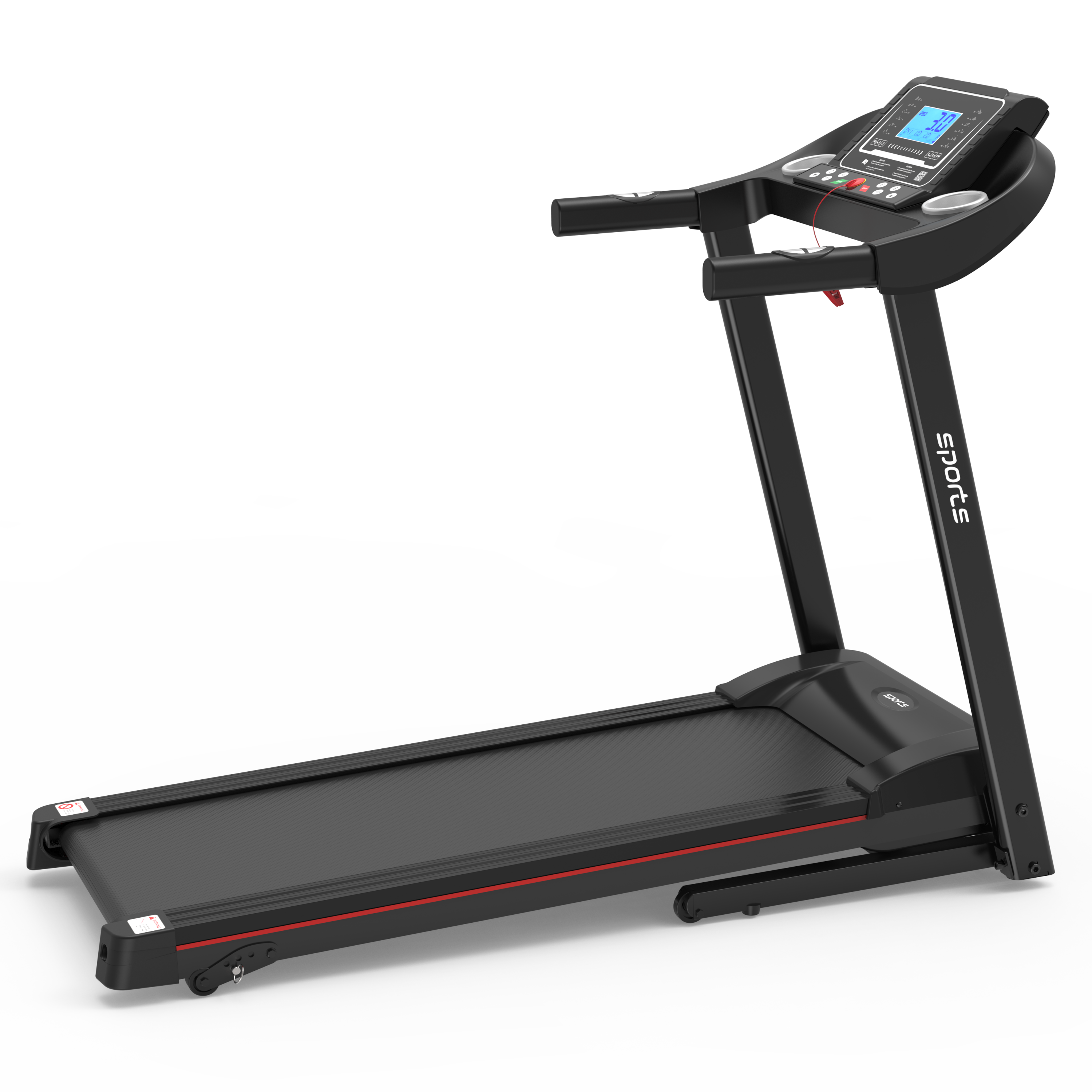 Fitshow App Home Foldable Treadmill with Incline, Folding Treadmill for Home Workout, Electric Walking Running Treadmill Machine 5' LCD Screen 250 LB Capacity Bluetooth Music