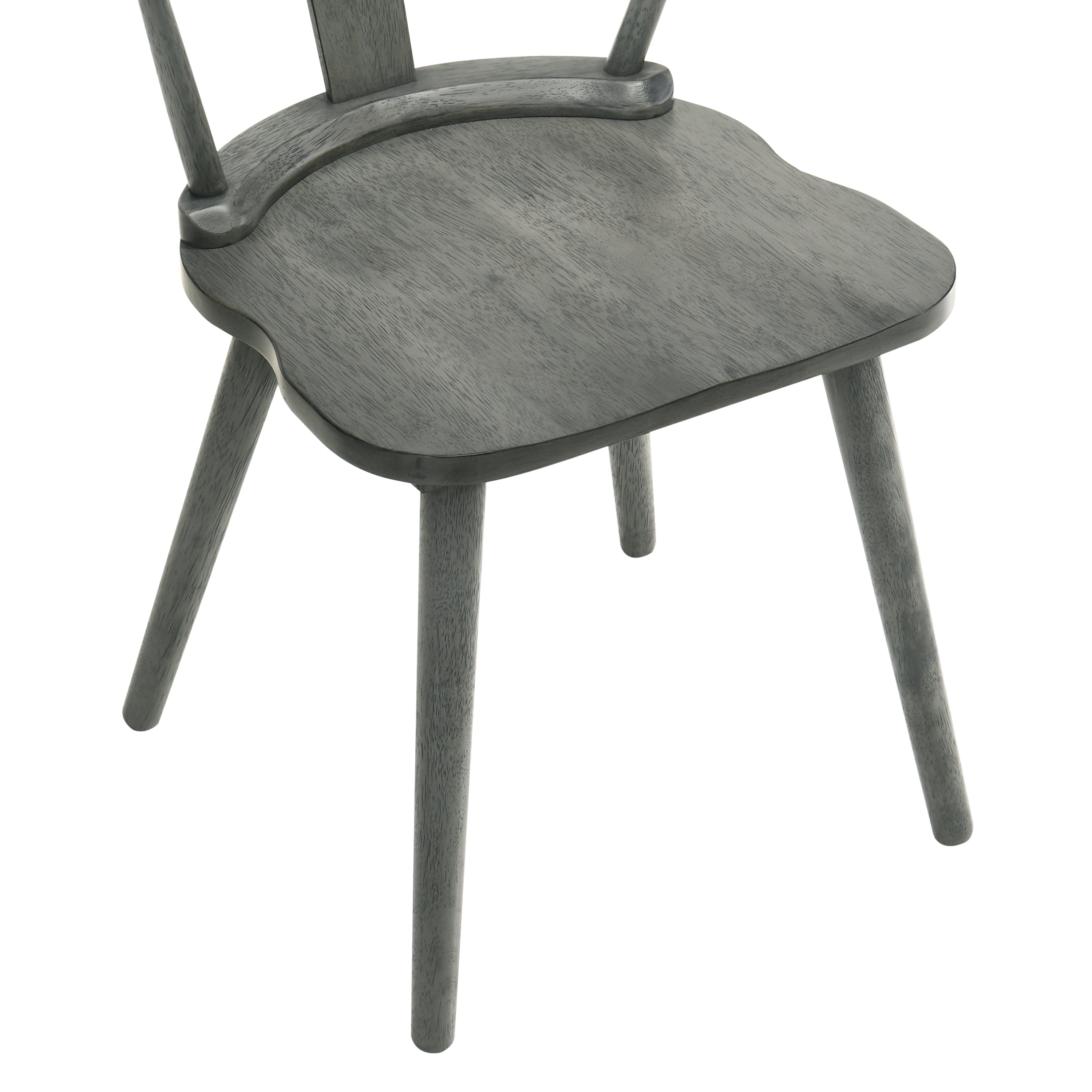 [Set of 2] Rustic Farmhouse Dining Chairs, Solid Wood Side Chairs for Kitchen & Dining Room, Easy Assembly