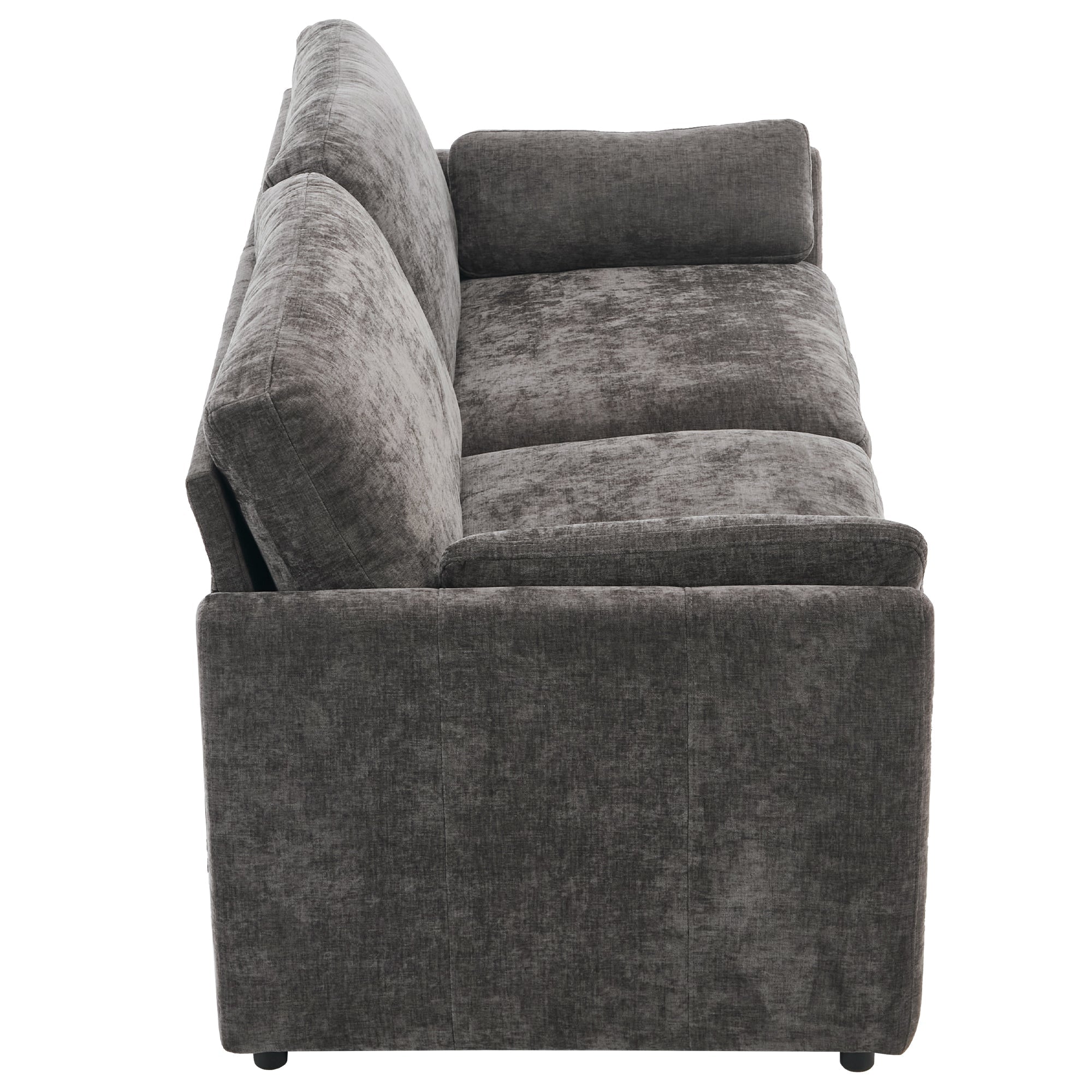 68.1' Cozy Upholstered Loveseat Sofa Oversized Comfy Comfy Cloud Sofa Double Cushion Loveseat Sofa Plush Cushion Sofa Couch for Living Room, Grey