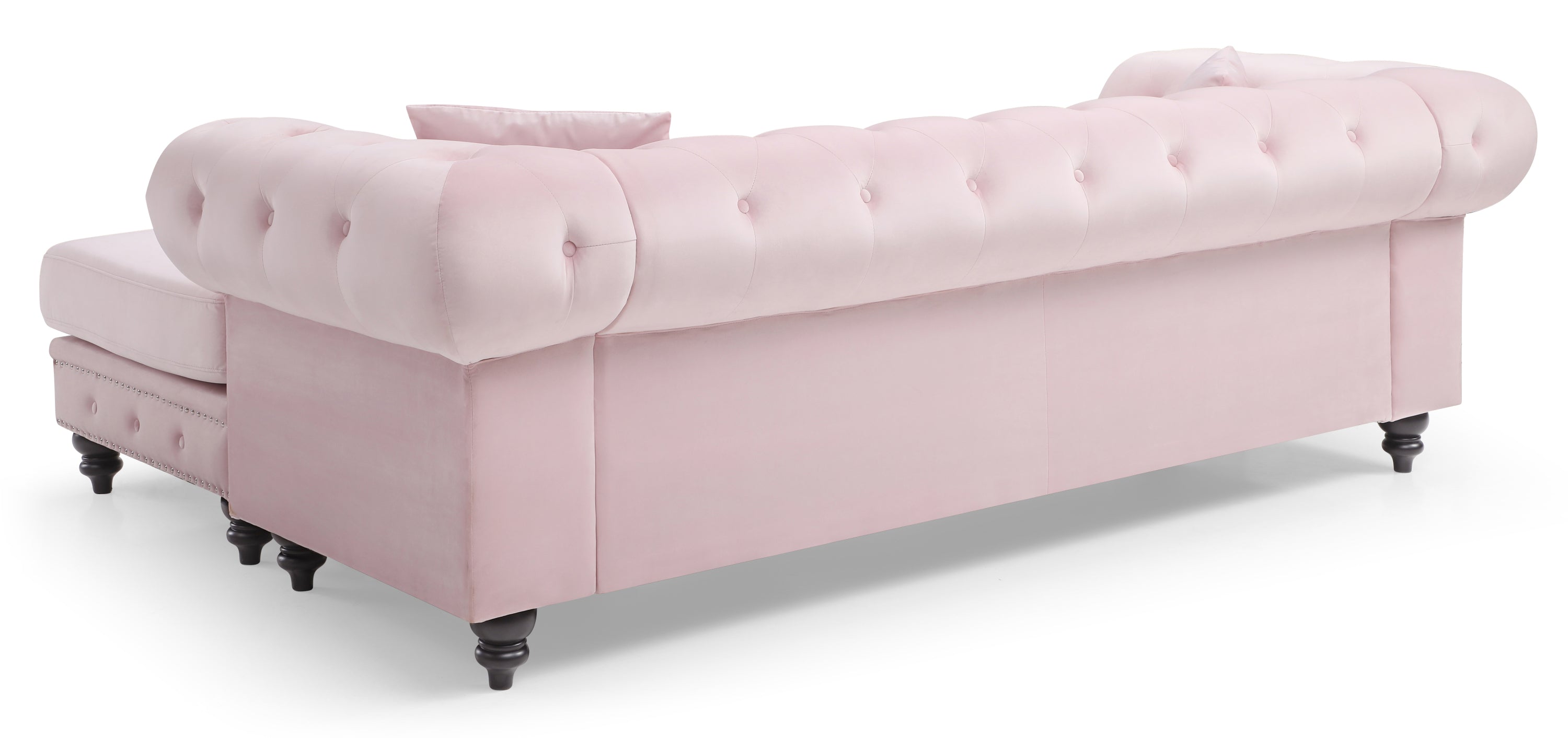 Glory Furniture Nola G0354B-SC Sofa Chaise ( 3 Boxes ) , PINK