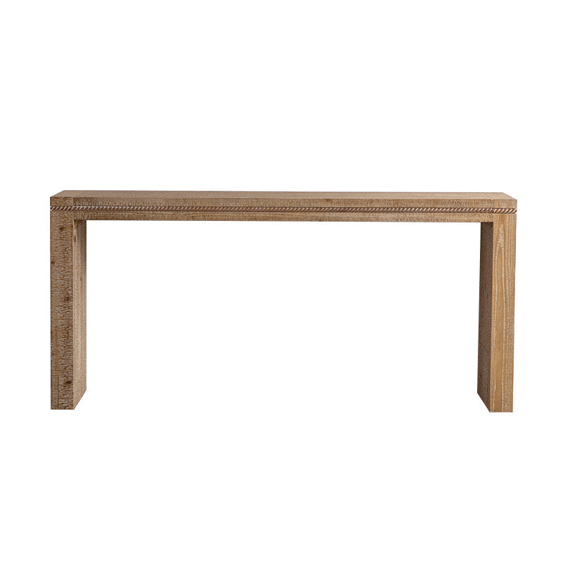 Solid wood,Console Table with Solid Wood for Living Room, Long Sofa Table Behind Couch, Retro Narrow Entryway Table for Hallway Foyer