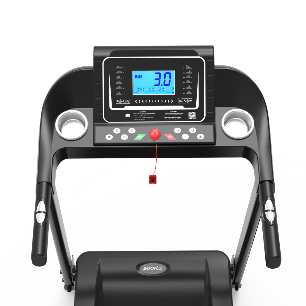 Fitshow App Home Foldable Treadmill with Incline, Folding Treadmill for Home Workout, Electric Walking Running Treadmill Machine 5' LCD Screen 250 LB Capacity Bluetooth Music