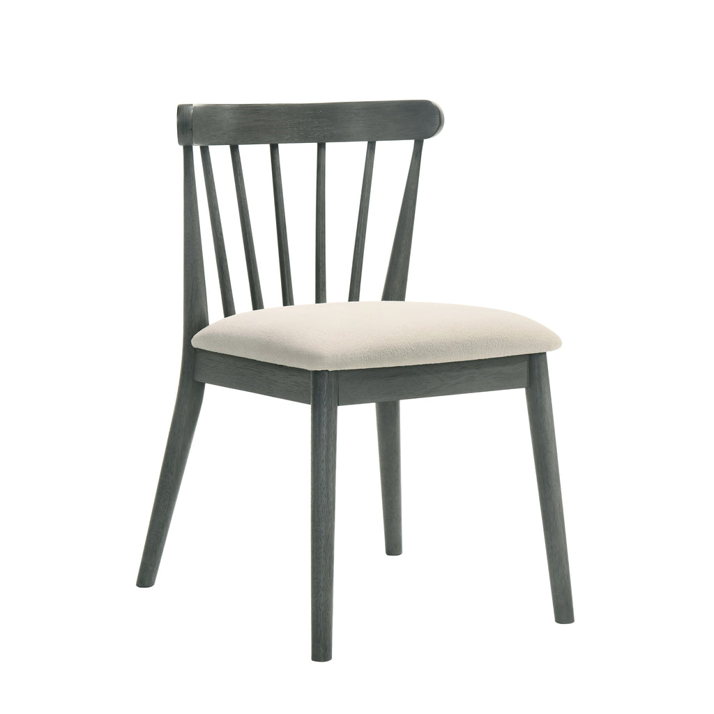 2-Piece Rustic Dining Chairs, Solid Wood Frame, Farmhouse Design, Easy Assembly