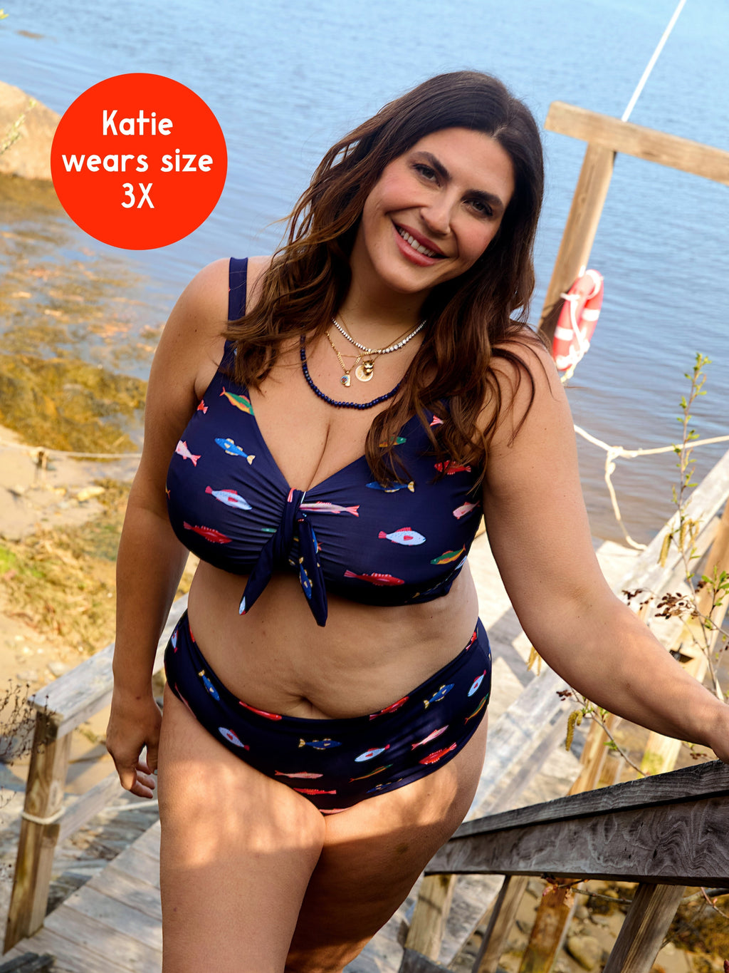 Front Tie Top in Harbor