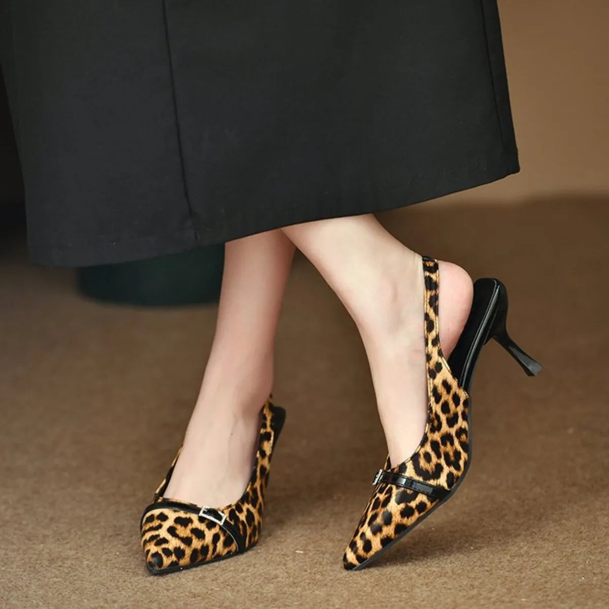 Pointed Toe Slingback Pumps
