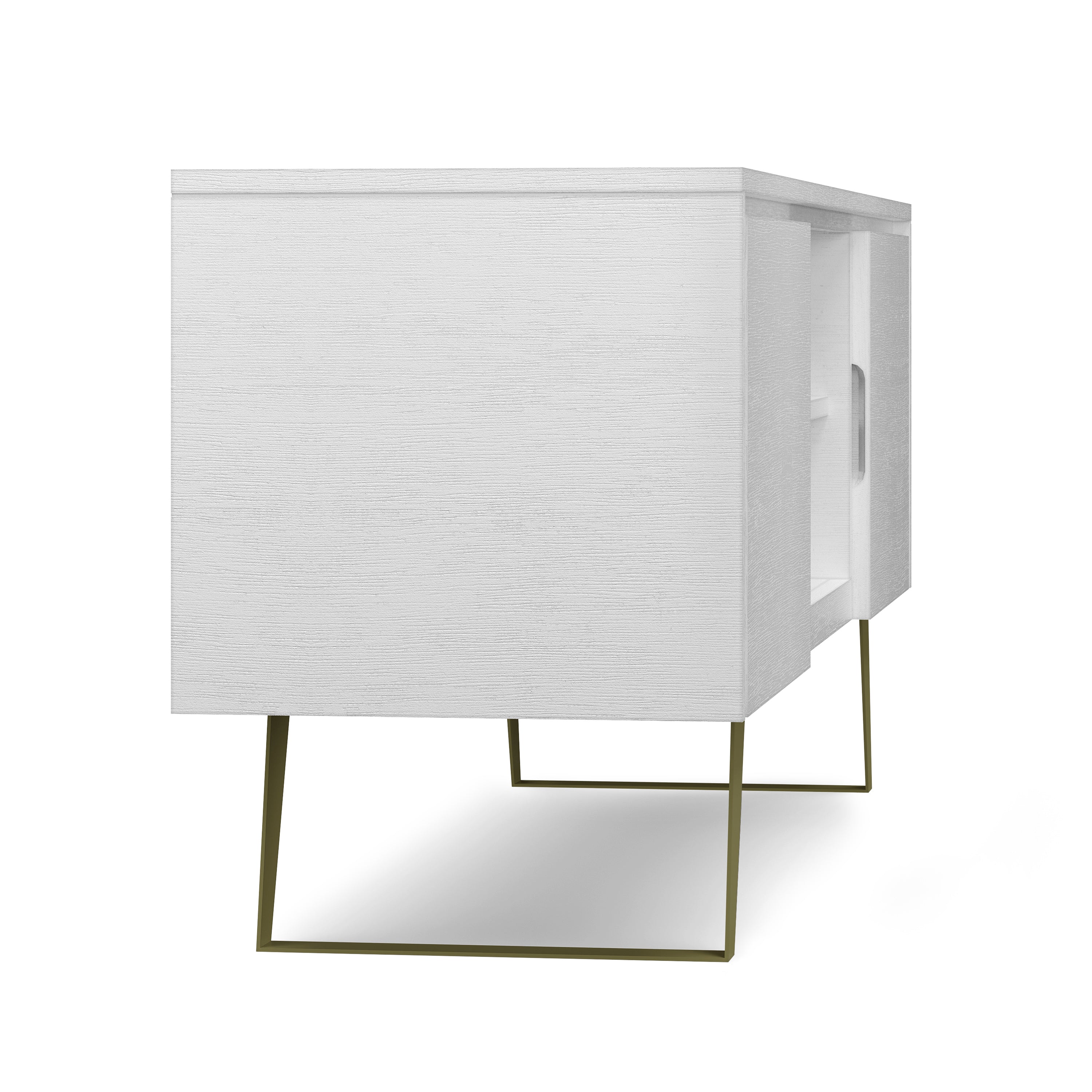 Lowry - TV Media Stand - White