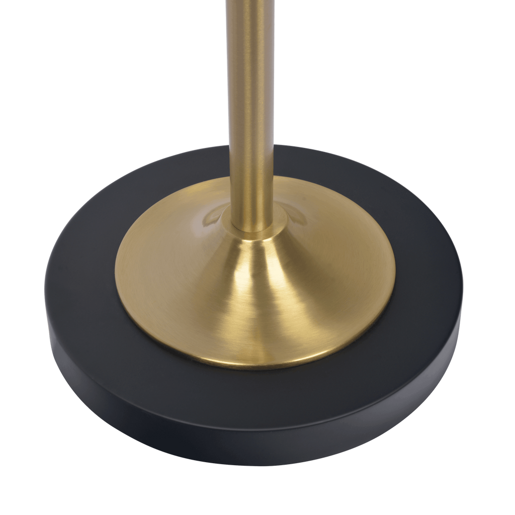 Axis Brassed Gold Floor Lamp with 4-Way Switch Double Spots with Metal Base
