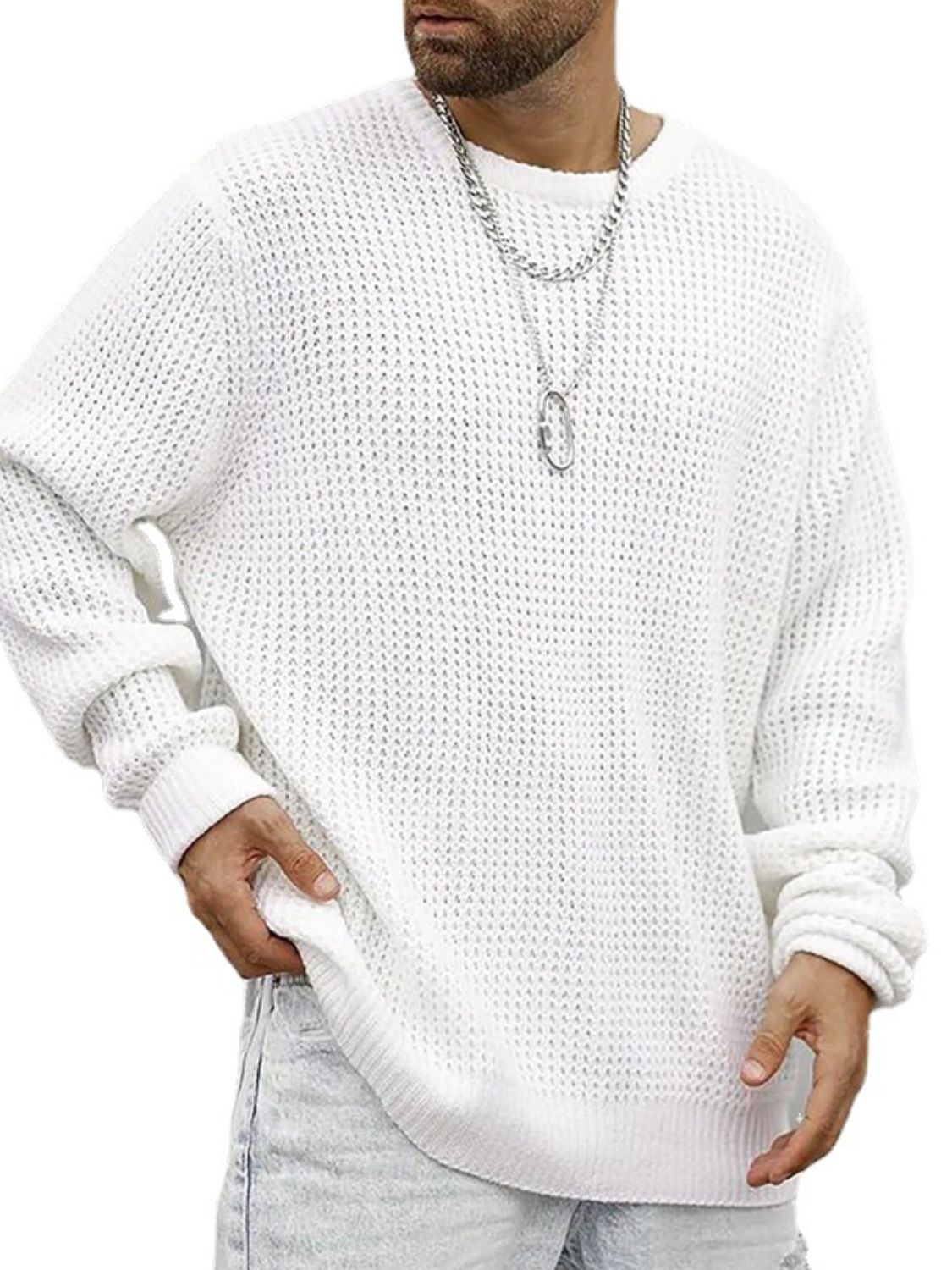 Round Neck Long Sleeve Sweater