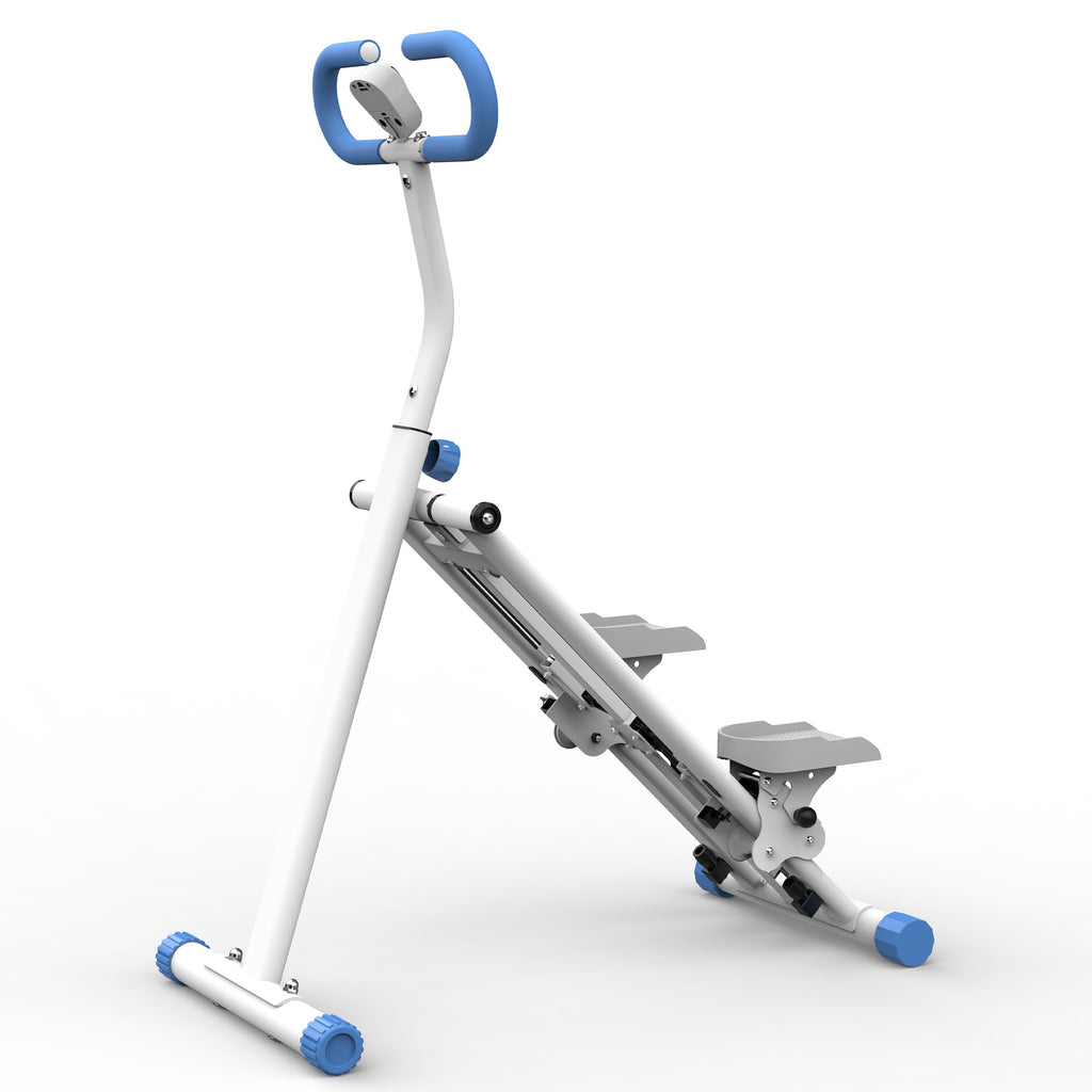 Stair Stepper with resistance Home-Upgrade Vertical Climber Workout Machine for Full-Body Exercise Climber Fitness Equipment with Stable Frame Adjustable Handlebar-Blue