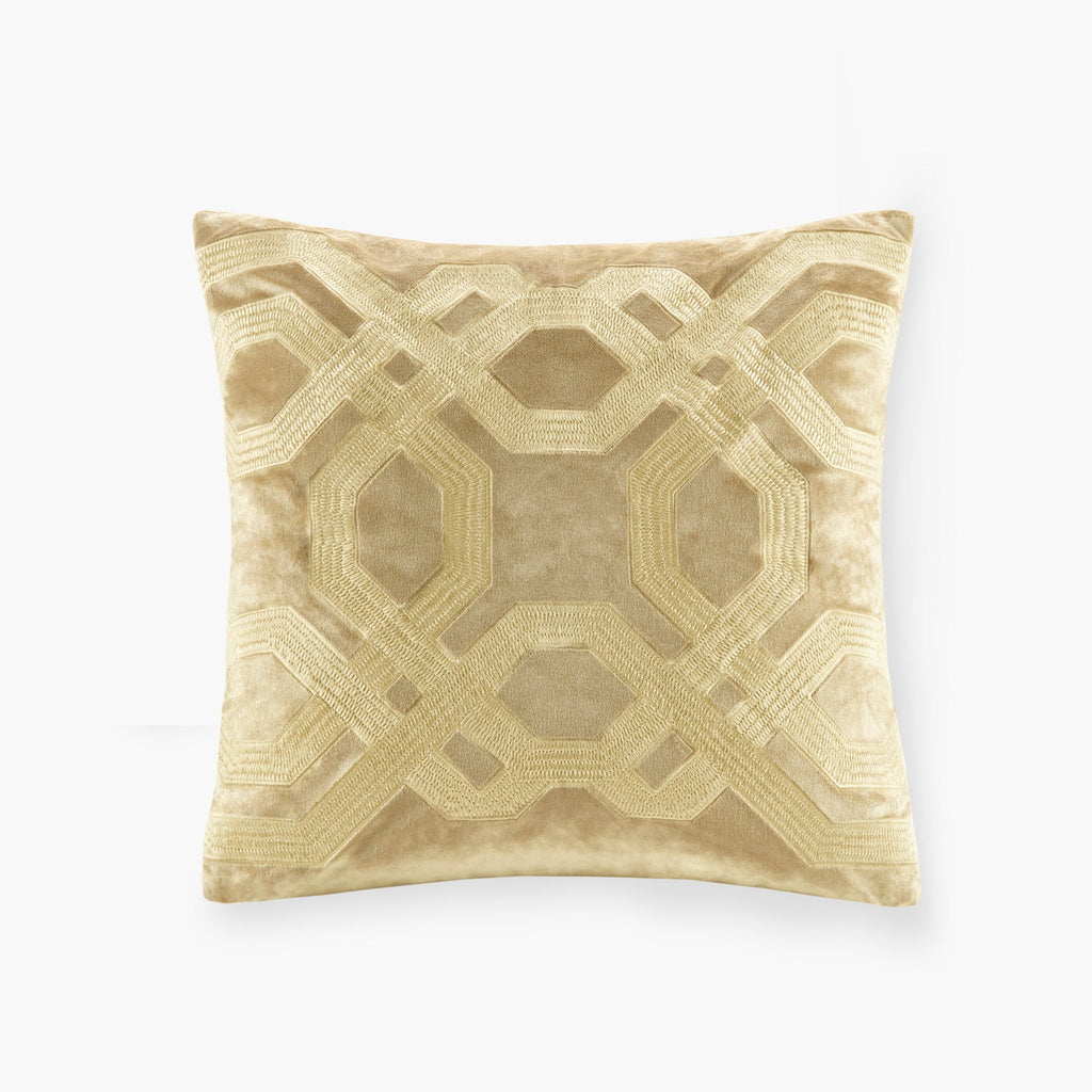Square Decor Pillow Gold 18x18'