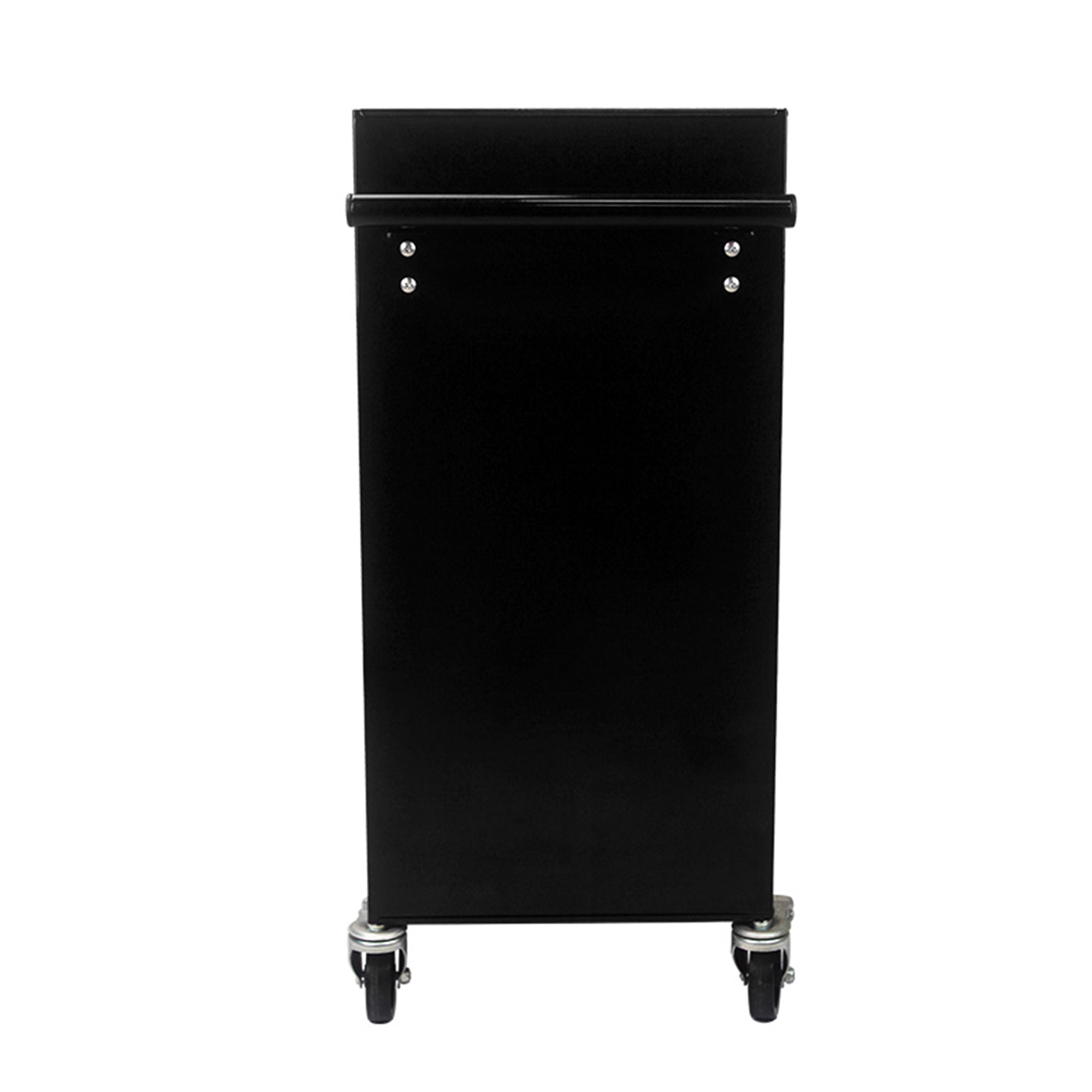 4 DRAWERS MULTIFUNCTIONAL TOOL CART WITH WHEELS-BLACK