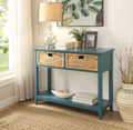 Flavius Teal Finish Console Table