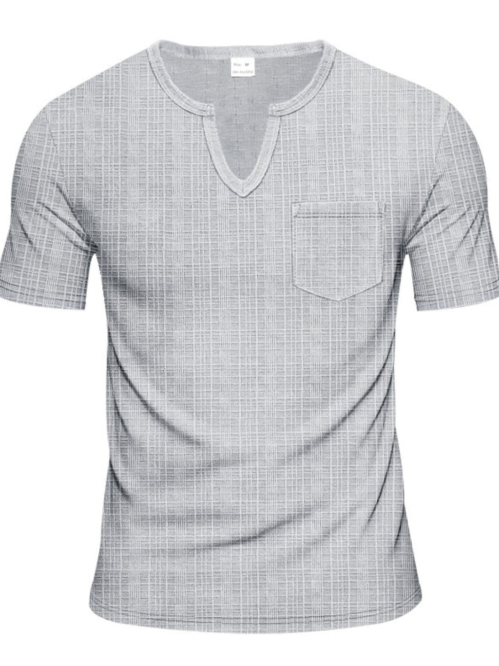 Notched Short Sleeve T-Shirt