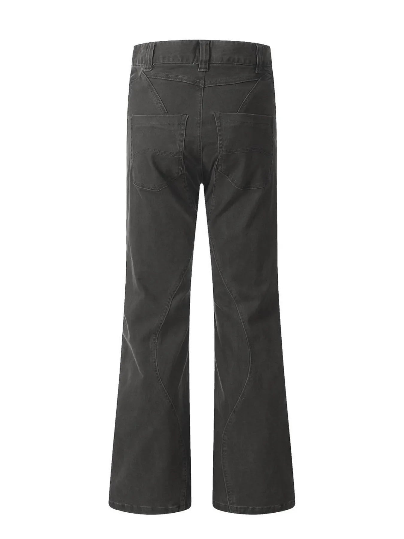 Washed High Waist Flare Pants