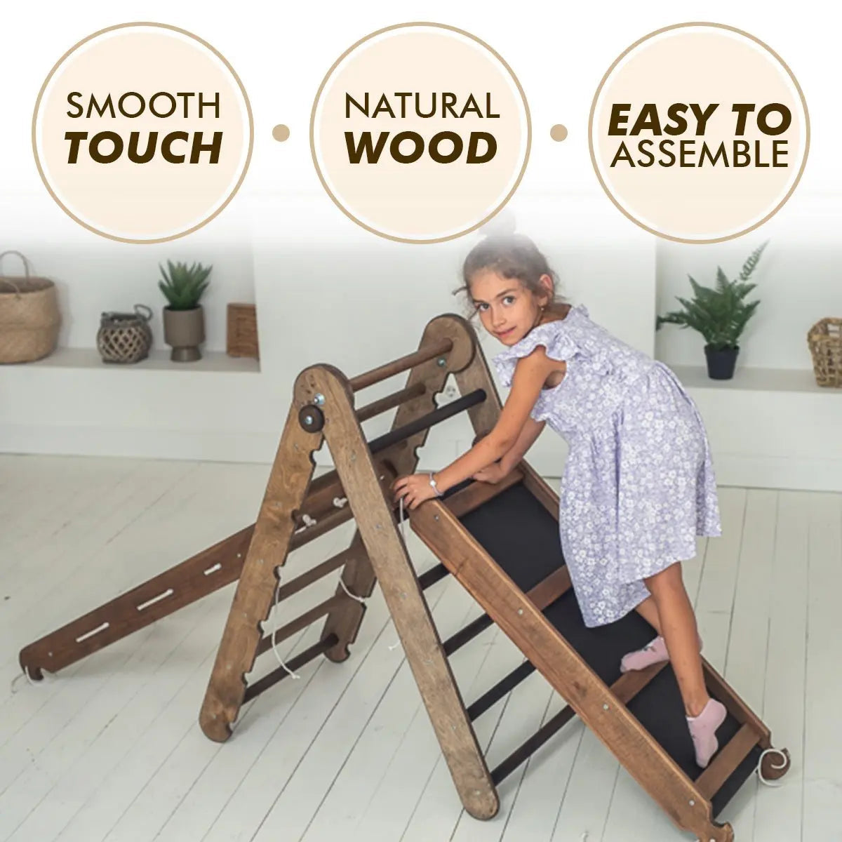 Montessori Triangle Ladder - Handmade Climber for Kids 1-7 y.o.