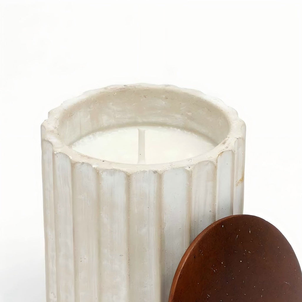 Jar Candle  Ecomix Wax Fill With Wooden Lid - Vanilla Lavender, 6oz