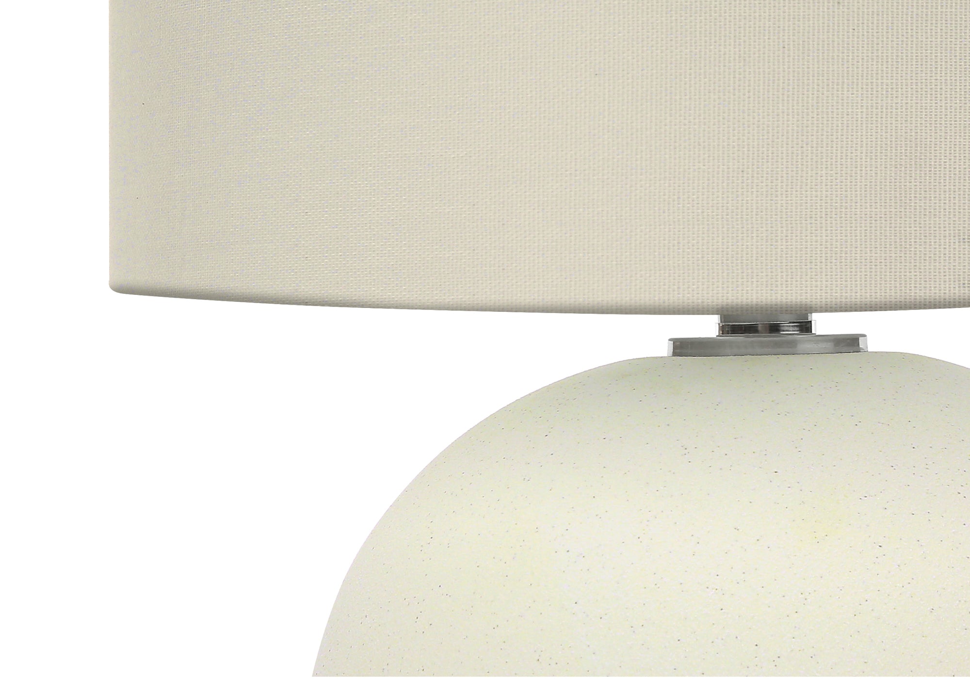 Lighting, 18'h, Table Lamp, Ivory / Cream Shade, Cream Ceramic, Contemporary