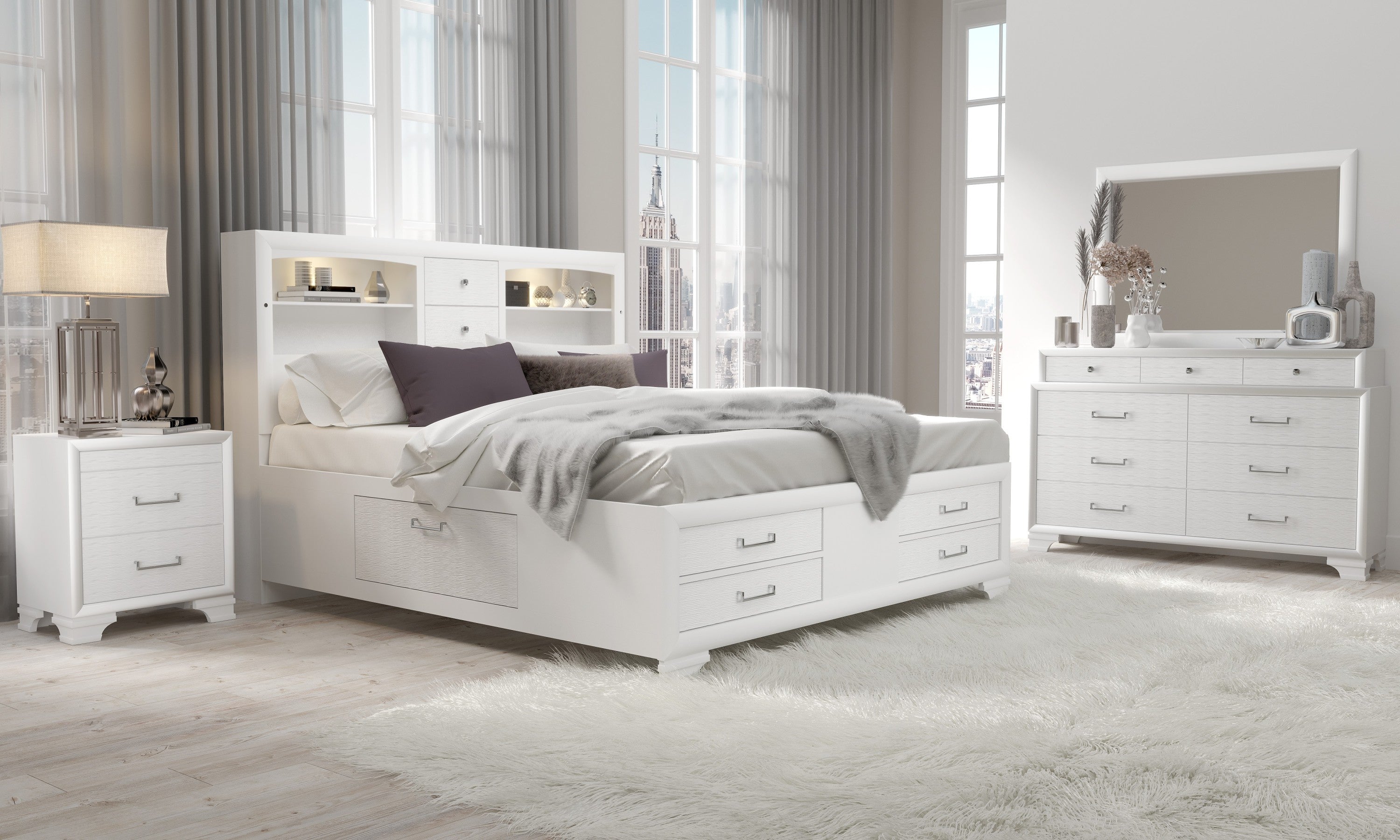 CIVIC WHITE FULL BED