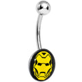 Licensed Iron Man Stainless Steel Belly Ring