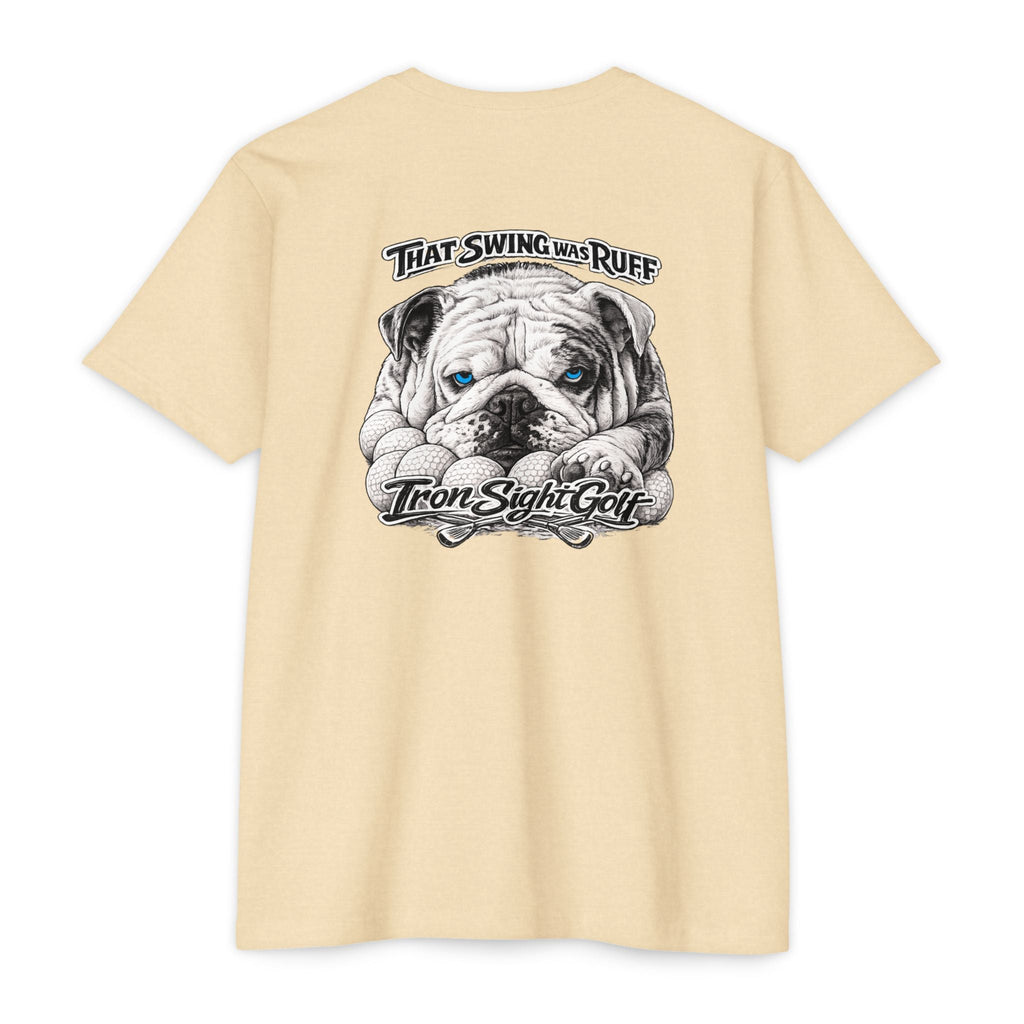 Bulldog Golf T-Shirt — "That Swing Was Ruff" -Iron Sight Golf