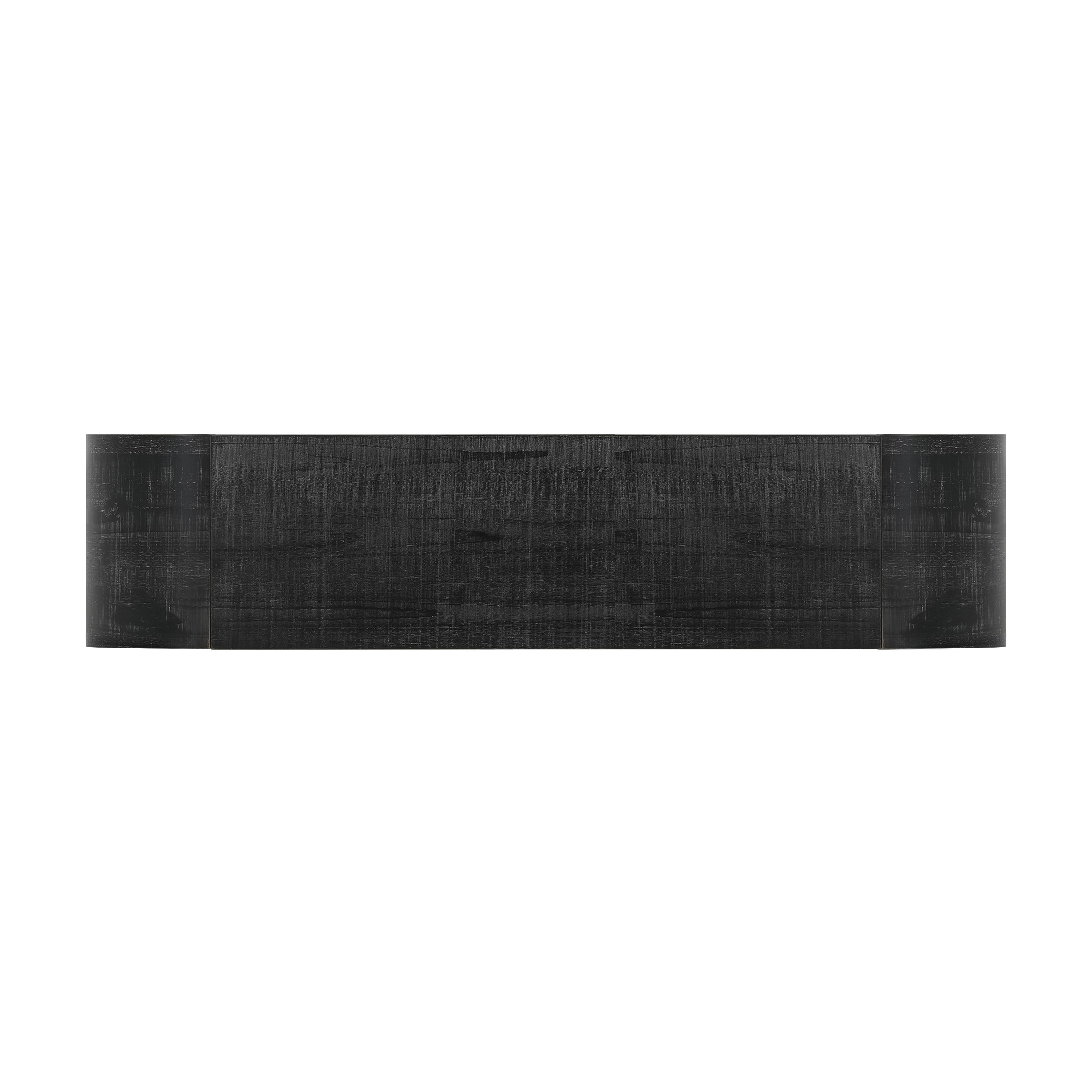 Mirod 52' Wood Console Table with Curved Edge, Natural Texture, Perfect for Entryways and Living Rooms