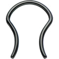 16G 5/8 Black Anodized Titanium Septum Retainer