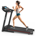 Fitshow App Home Foldable Treadmill with Incline, Folding Treadmill for Home Workout, Electric Walking Running Treadmill Machine 5' LCD Screen 250 LB Capacity Bluetooth Music