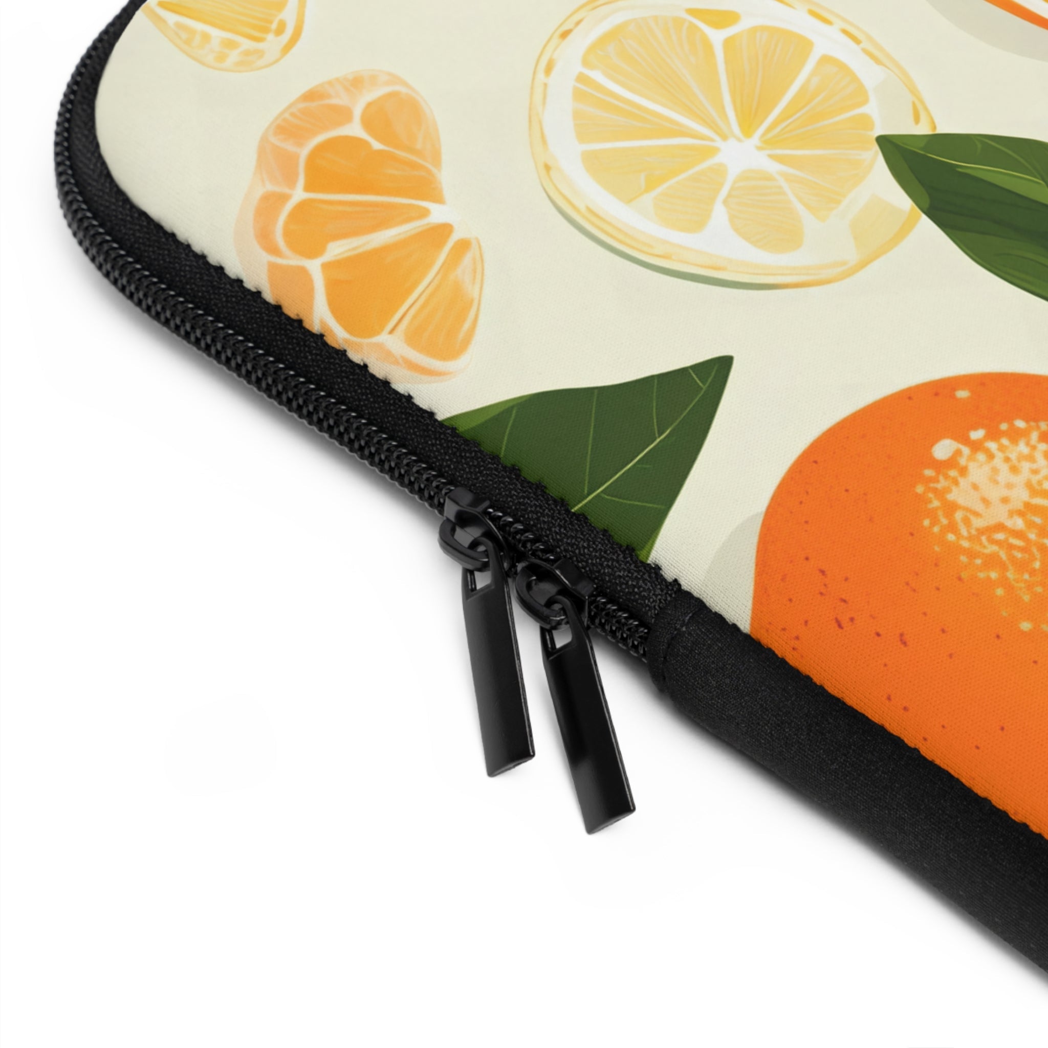 Citrus Oranges Laptop Sleeve | Hand-Painted Vintage Fruit Tech Cover