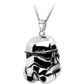 Licensed Steel Star Wars 3D Stormtrooper Pendant Necklace