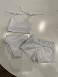 Let Tout Petit- White Lined Short