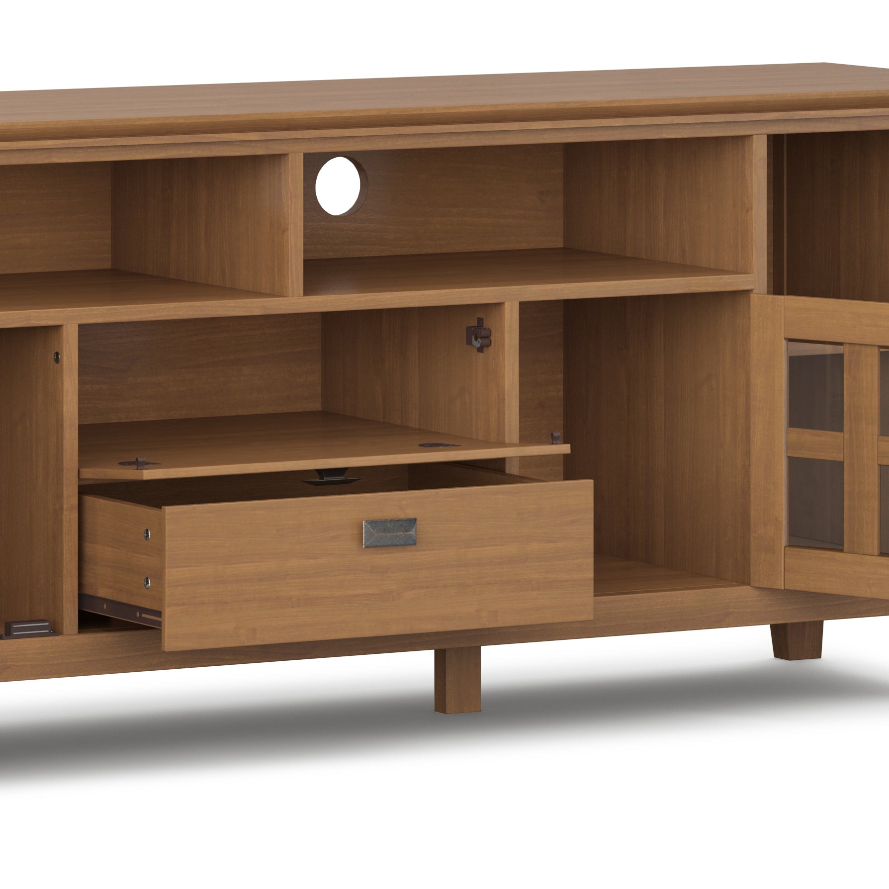 Artisan - 72' TV Media Stand - Honey Brown