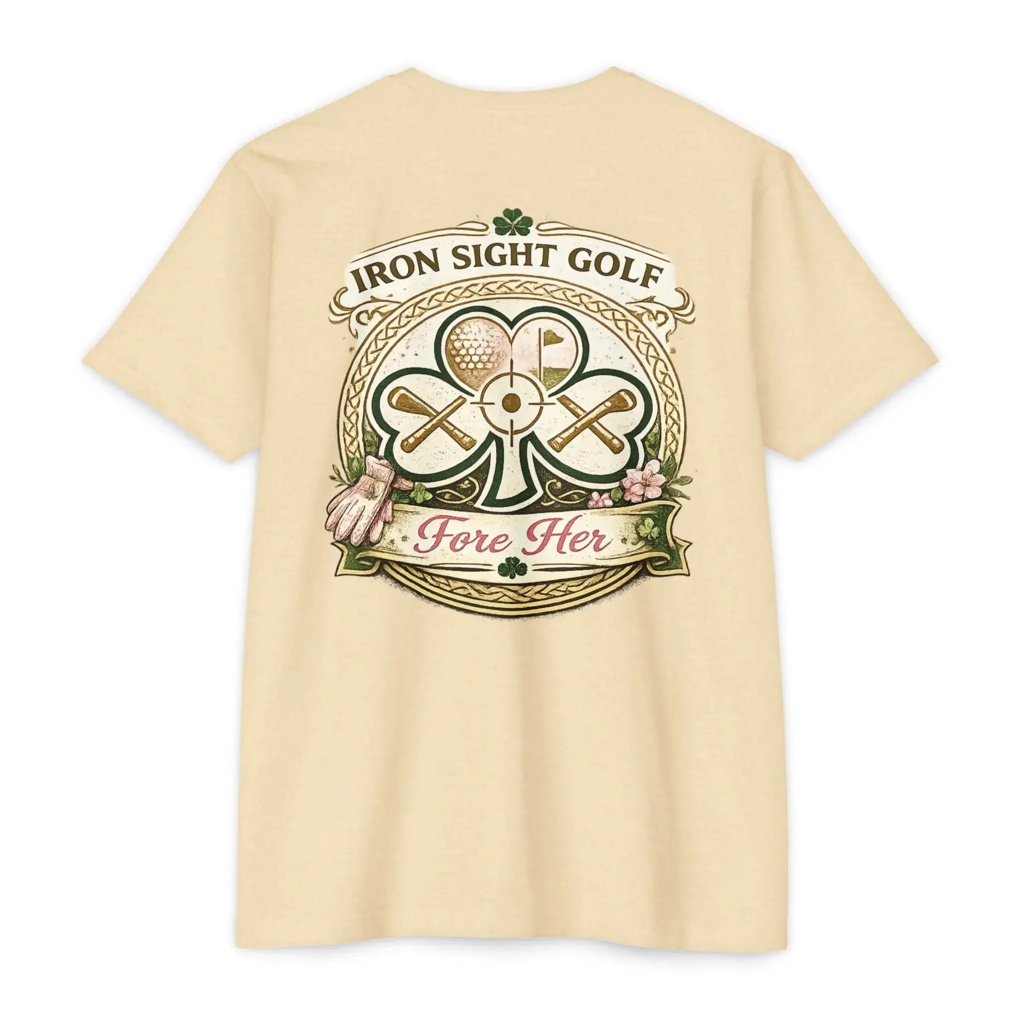 Fore Her Luck Golf Tee - Iron Sight 60/40 Next Level T-Shirt