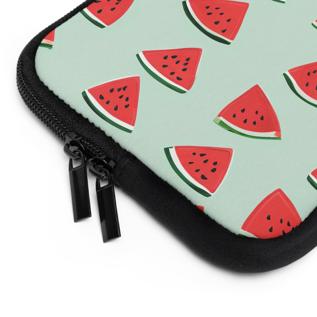 Watermelon Mint Laptop Sleeve | Summer Fruit Tech Cover for Beach Days