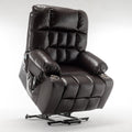 Lift Chair for Big and Tall Person with Inconvenient Legs: High Density Foam Lift Sofa with Heat and Massage, 2 Pockets, 2 Cup Holder, 2 Remote, OKIN Motor