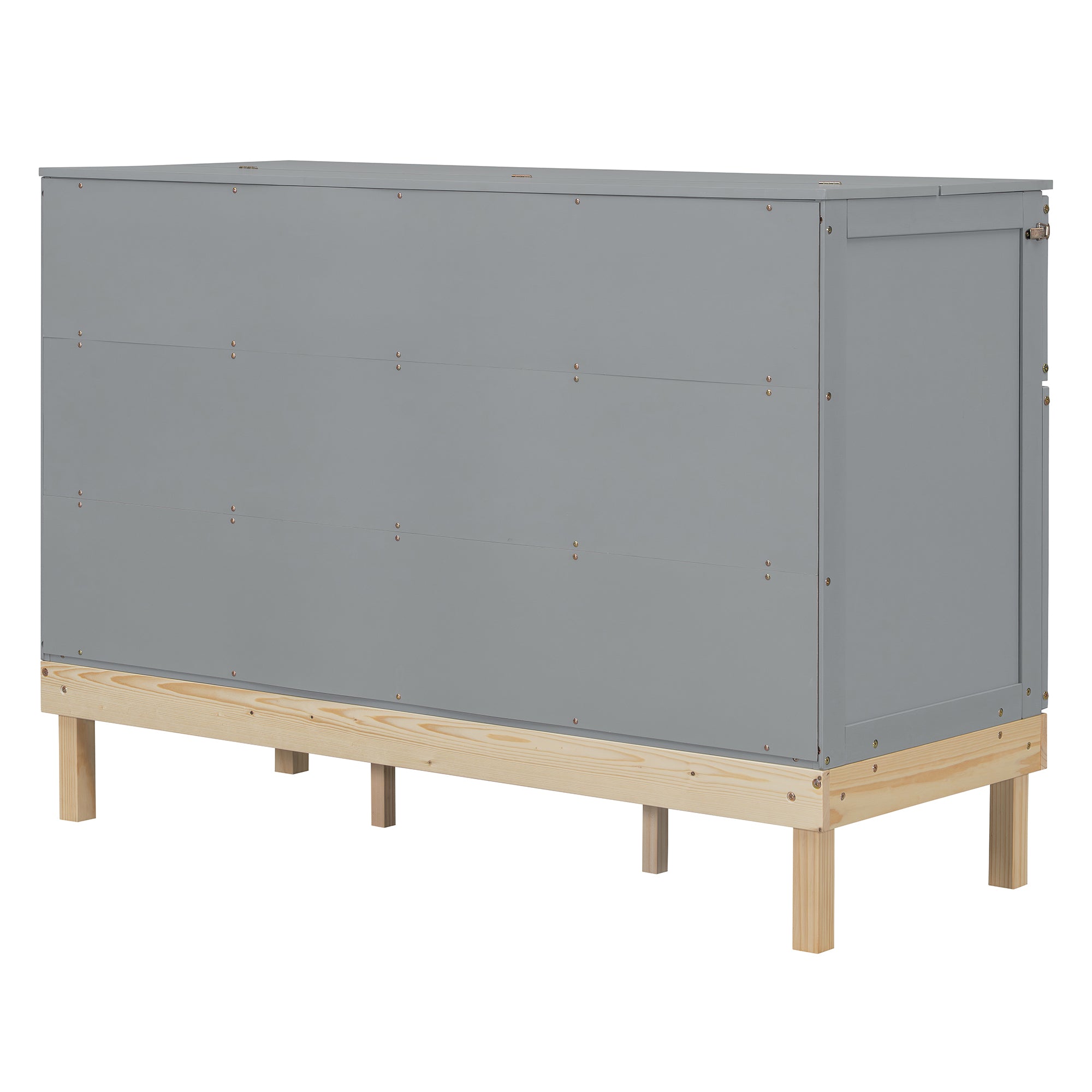 Queen Size Murphy Bed, Gray