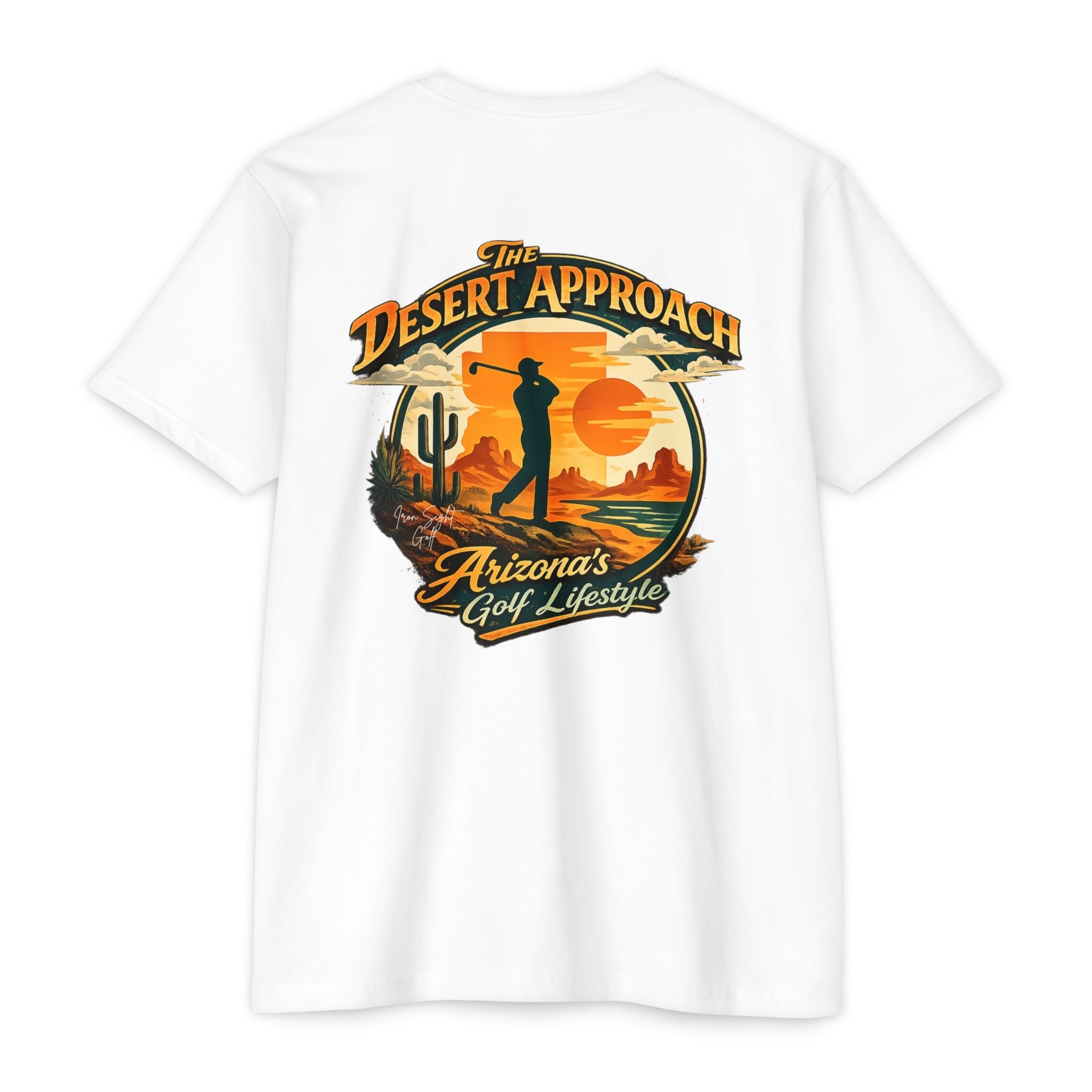Desert Golf T-Shirt — “The Desert Approach” Arizona Golf Lifestyle Tee