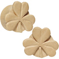 7/8 Organic Crocodile Wood Shamrock Saddle Plug Set