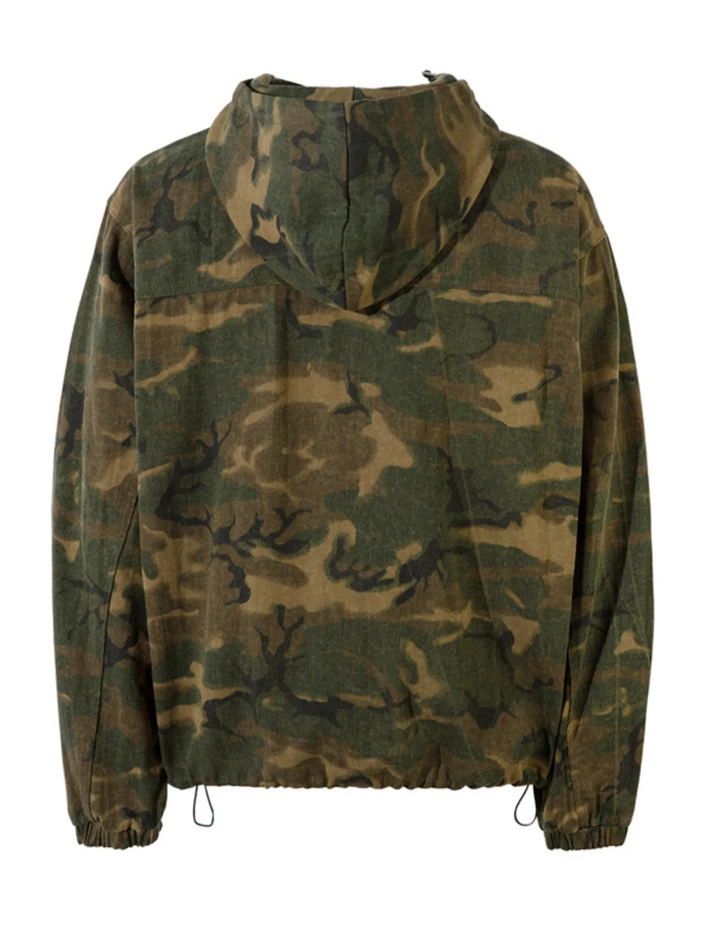 Camouflage Zip Up Hooded Windbreaker Jacket