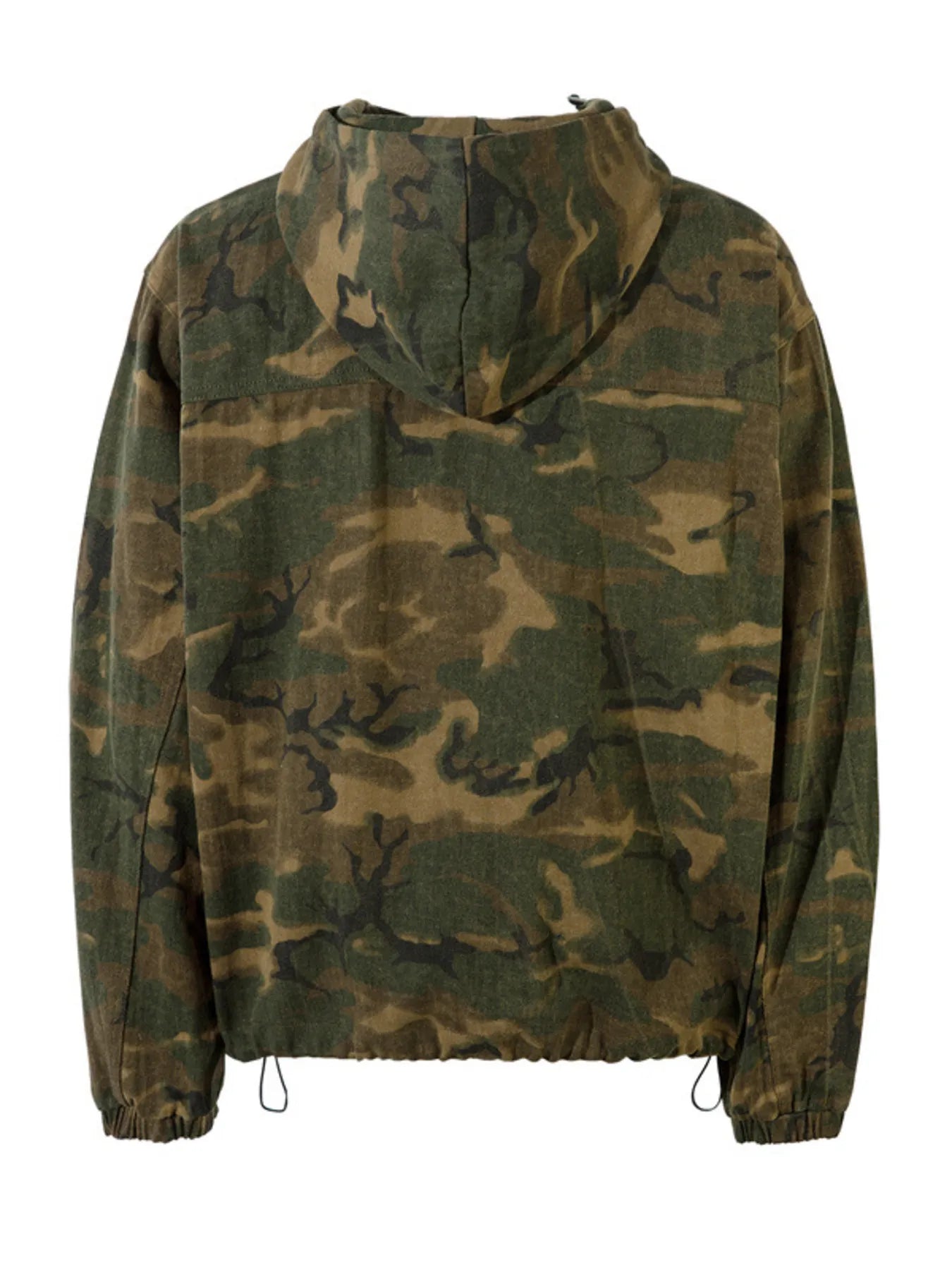 Camouflage Zip Up Hooded Windbreaker Jacket