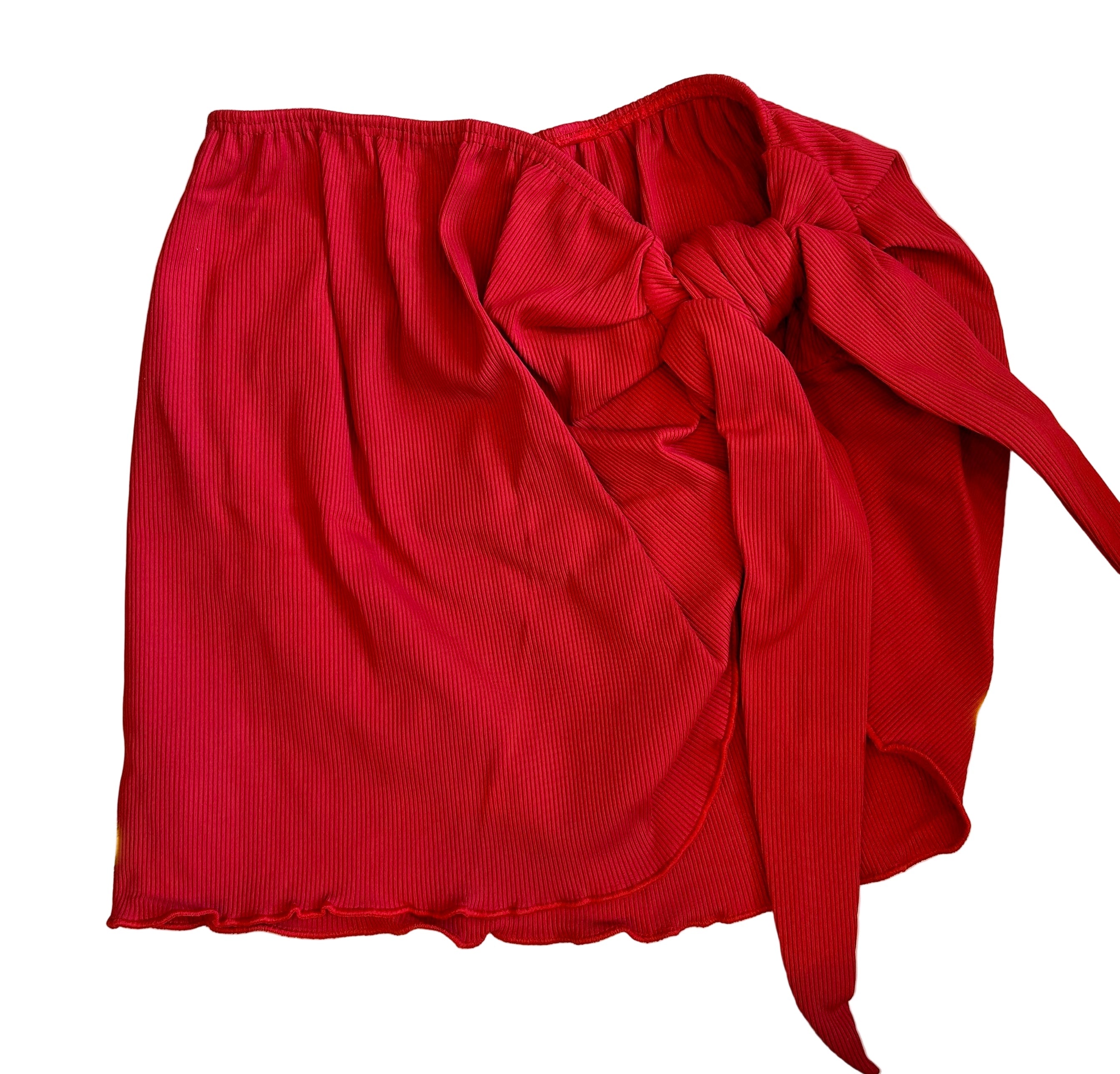 Planet Sea - Red Ribbed Sarong