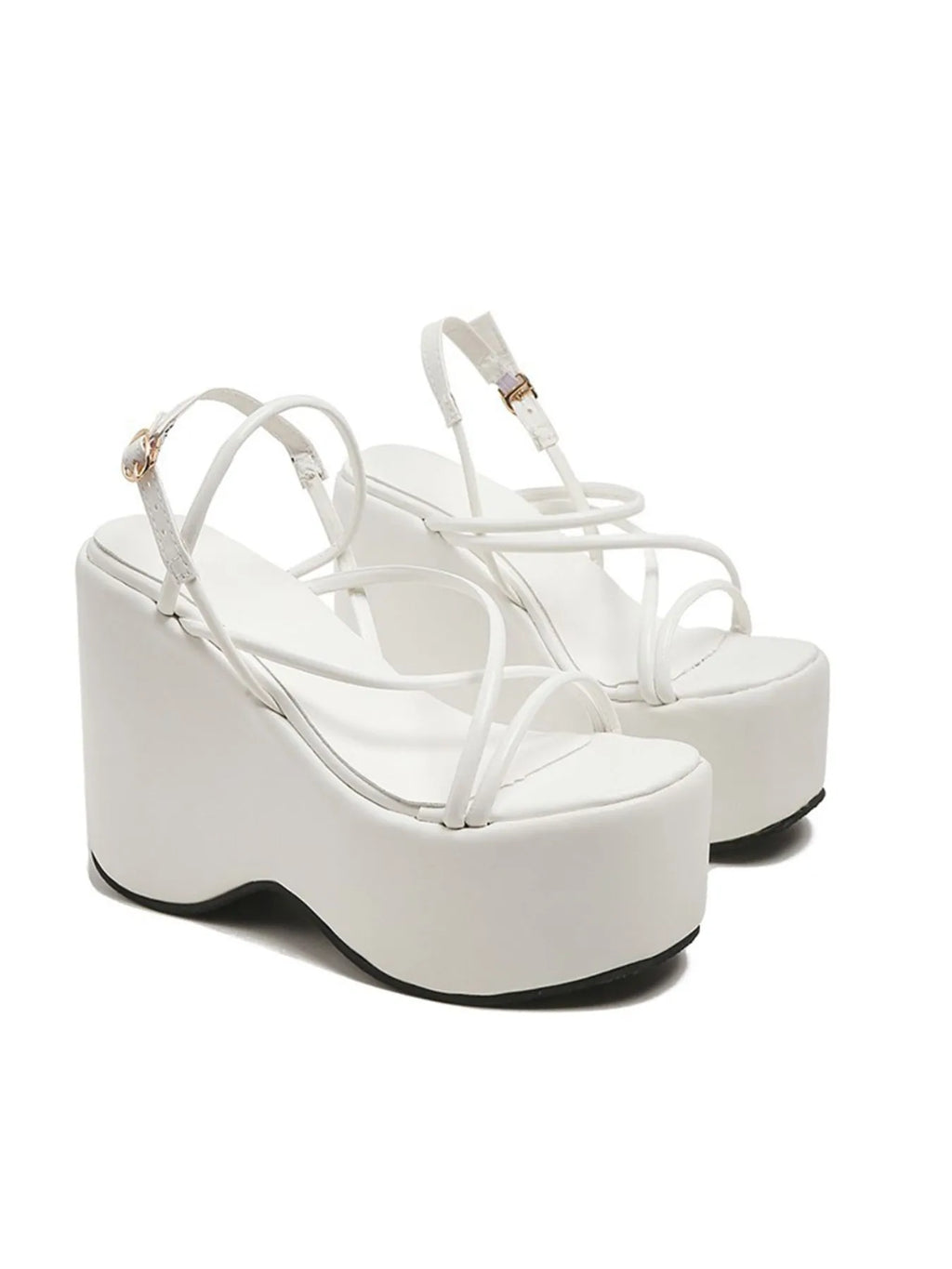 Strappy Platform Wedge Sandals
