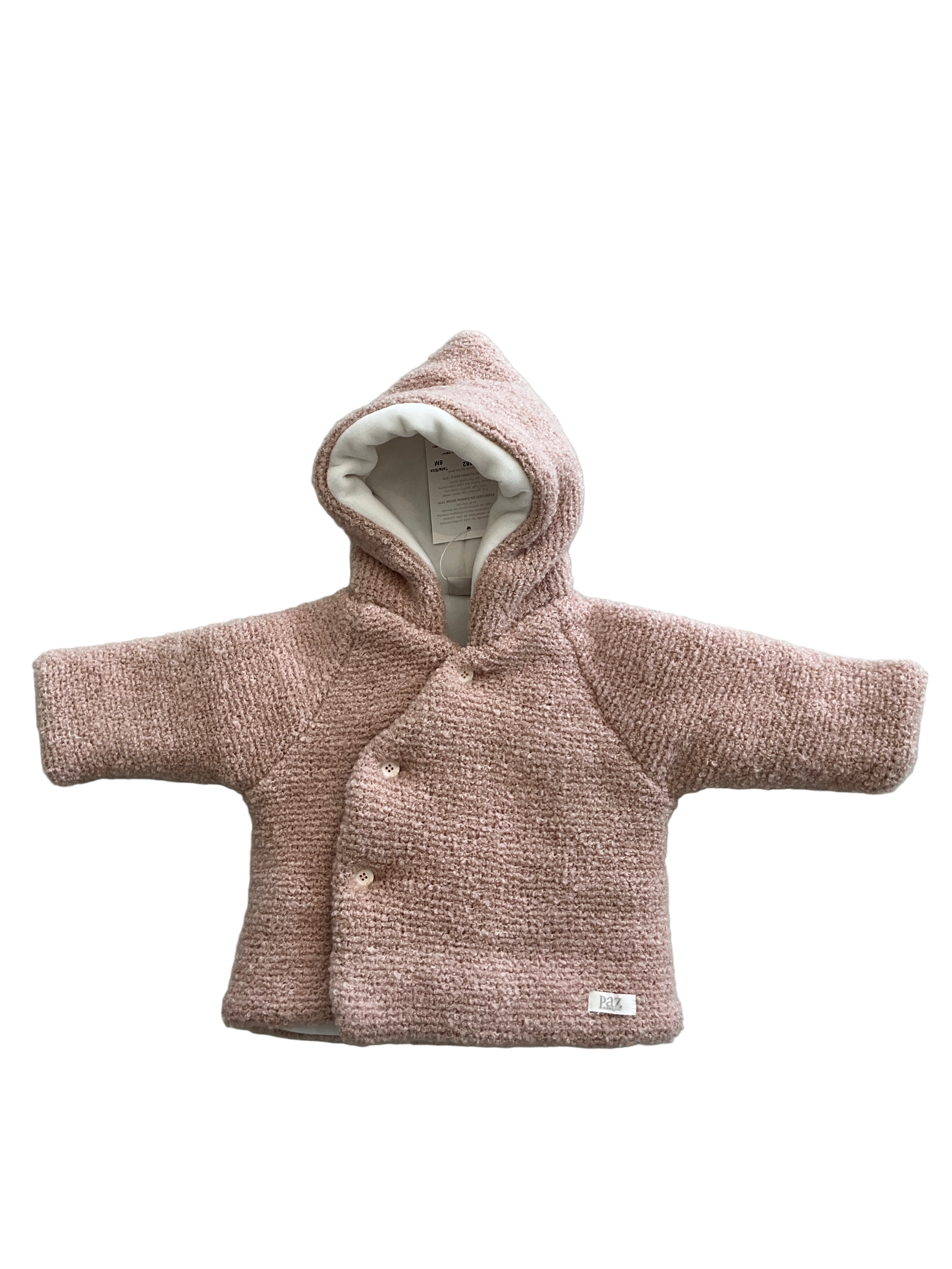 PAZ 012-132882KNIT NEWBORN COAT "DEVA"