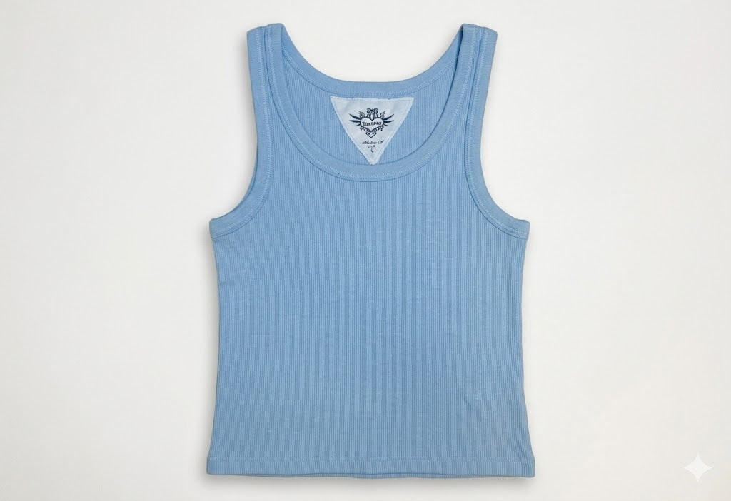 T2Love
Light blue ribbed tank