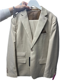 Cloudcloth - Boys Chambray Textured Suit, Sand