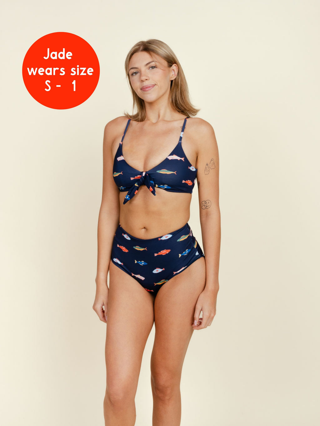 High Waisted Full Coverage Bottoms in Harbor