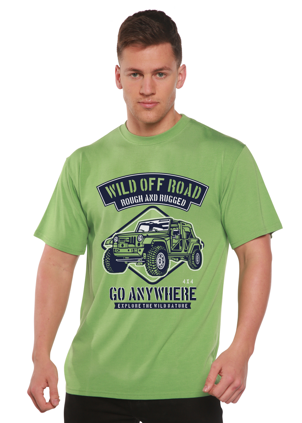 Wild Off Road Spun Bamboo® Men's Bamboo Viscose/Organic Cotton Short Sleeve Graphic T-Shirt