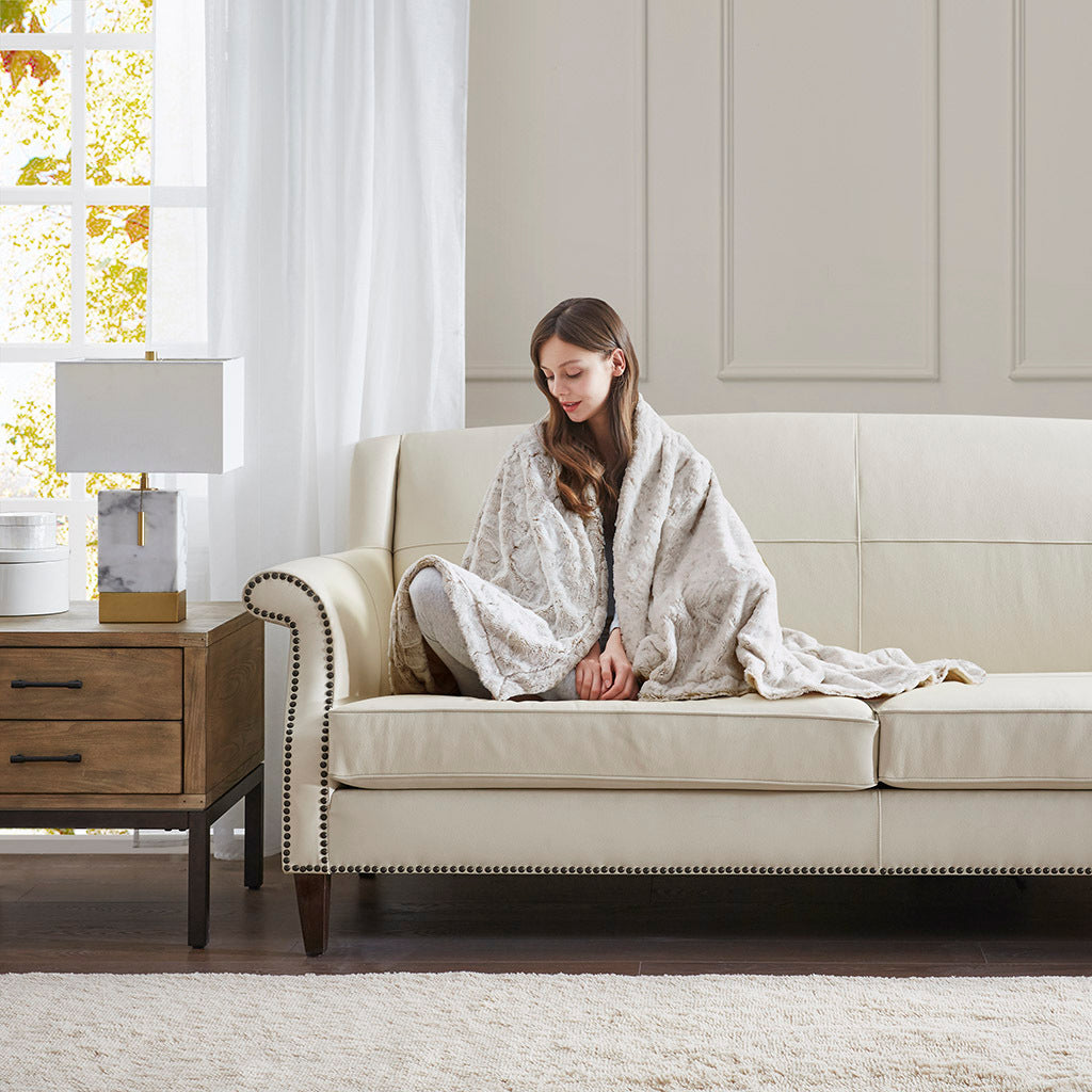 Oversized Faux Fur Throw