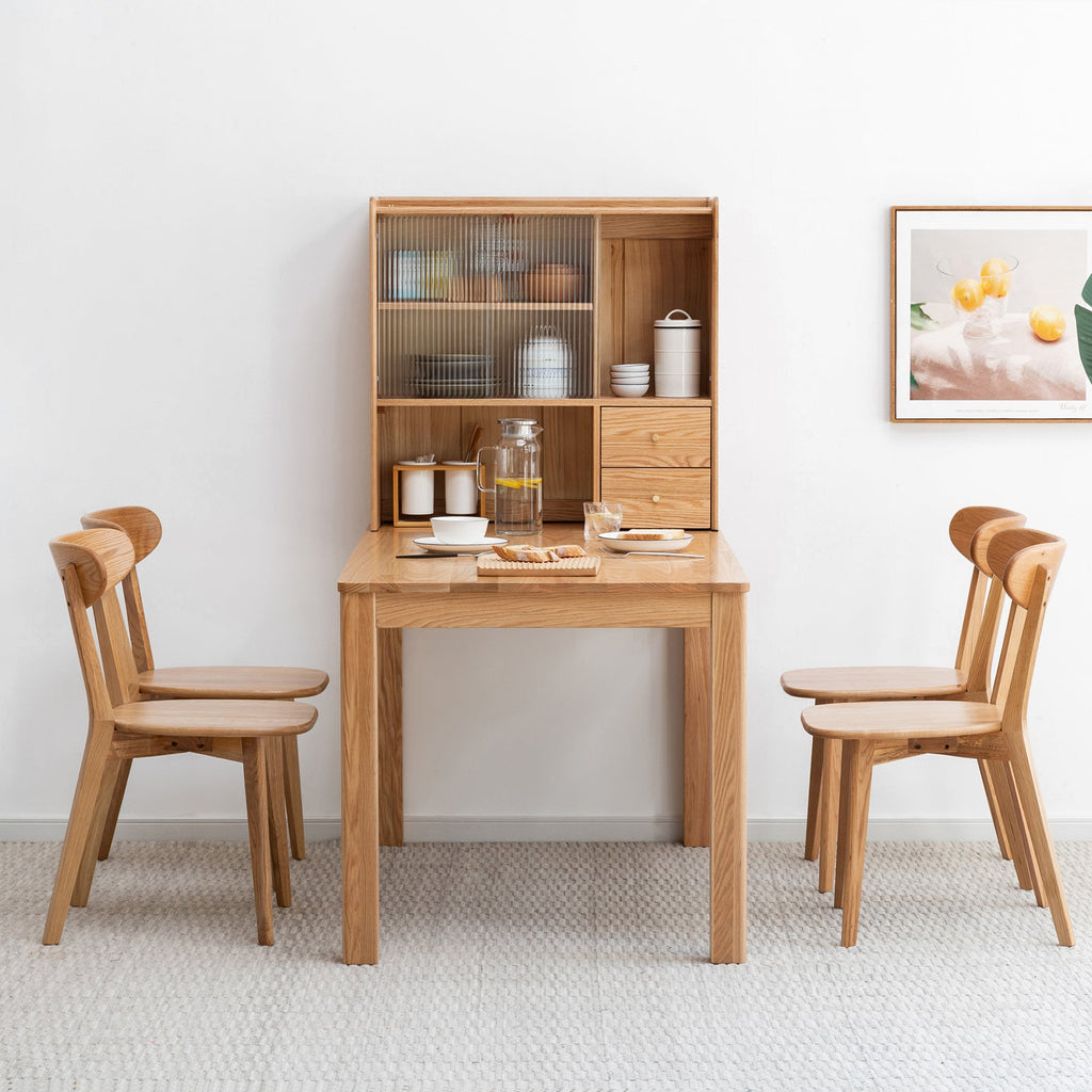 FAS Grade Oak Dining Chair Natural Wood Made in North America Solid and Simple Design 46.5 * 54 * 80cm
